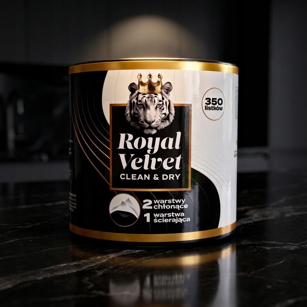 3x Ręcznik Papierowy 3-Warstwowy 350 Listków 70m Moon ROYAL VELVET
