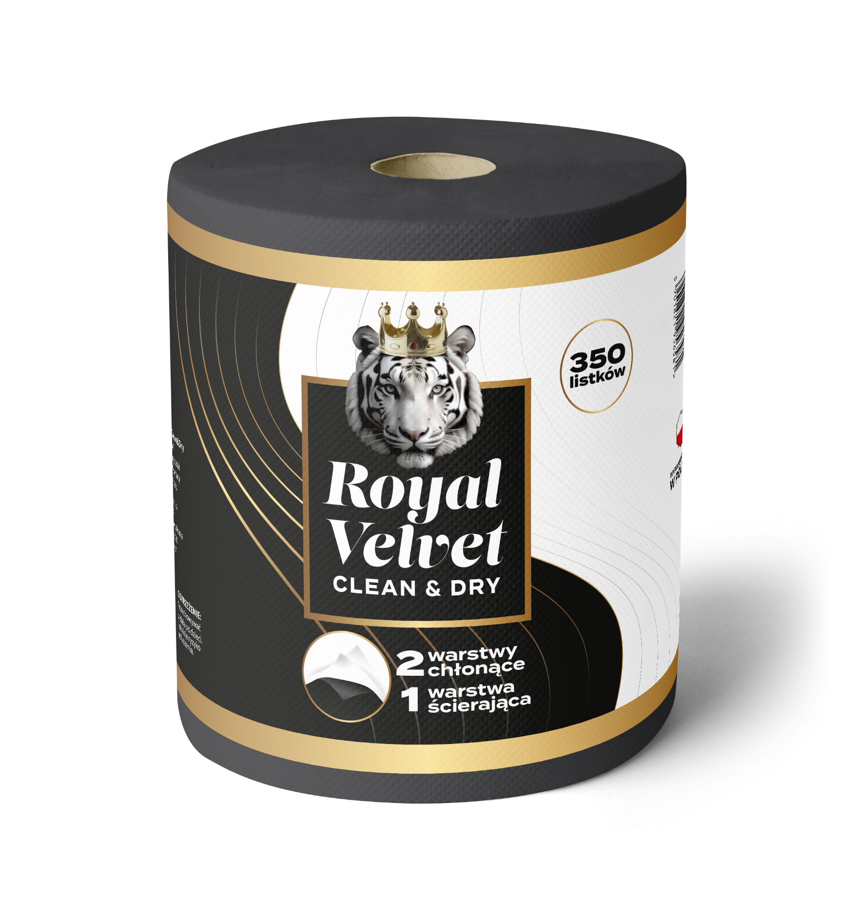6x Ręcznik Papierowy 3-Warstwowy 350 Listków 70m Moon ROYAL VELVET