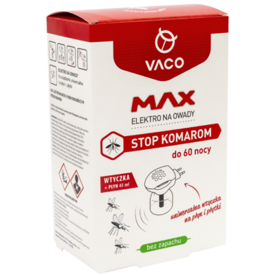 Elektro na komary + płyn 45ml na 60 nocy VACO MAX