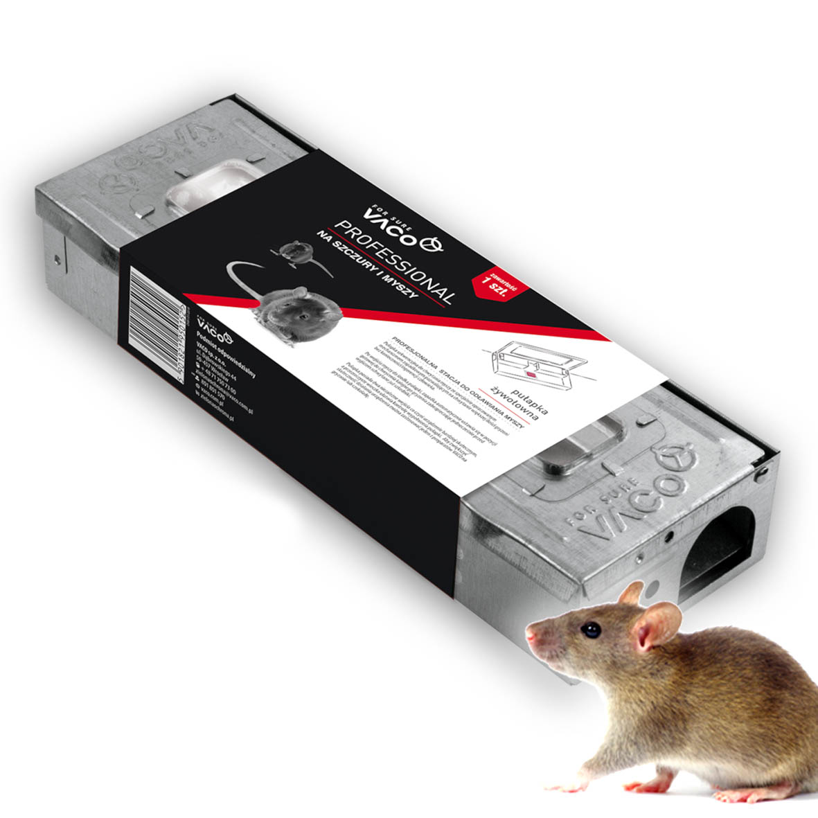 Pułapka na myszy Żywołapka na myszy VACO PRO